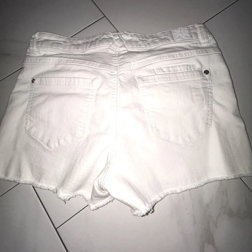 Women's White Denim Shorts